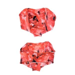 Shein Corset Tie Dye Multicolor Top Small